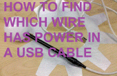 Cómo a encontrar hacia fuera que cable tiene en un USB CABLE de alimentación